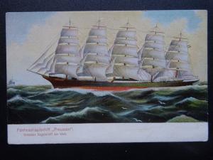 Shipping FUNFMAST VOLL SCHIFF 5 MAST - PREUSSEN Royal Clpper c1910 Postcard