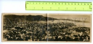 498433 Norway Bergen folding panoramic photo postcard