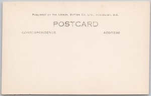 Kamloops BC Lift Bridge CN Rail River Crossing Early Sepia RPPC Postcard H79