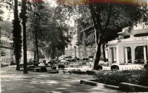 France -  Bagnoles-de-L'Orne.   Garden at the Spa  RPPC