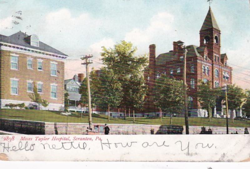 Pennsylvania Scranton Moses Taylor Hospital 1907