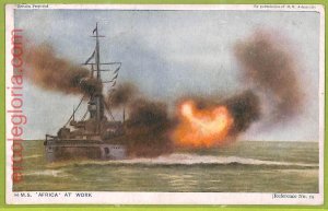 af7278 - Italy - VINTAGE POSTCARD Postcards - 1918 - H.M.S. Africa Ship-
