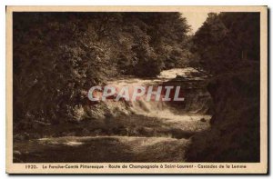Postcard Old Franche Comte Picturesque Route Champagnole Saint Laurent Cascad...