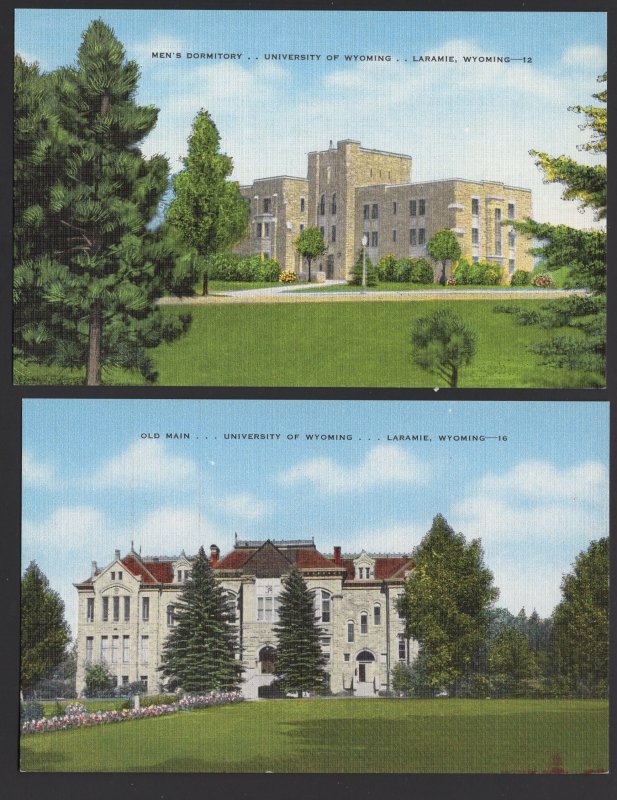 lot 2 Wyoming LARAMIE University of Wyoming Old Main, Men's Dormitory Linen