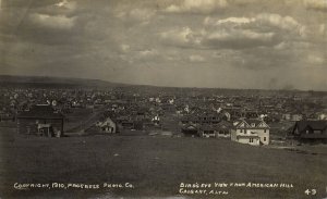 canada, CALGARY, Alberta, Birds Eye View American Hill (1910) Progress Photo Co.