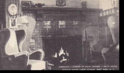 New York West Park Fireplace Conner Of Main Lounge Smith House Hudson Shore L...