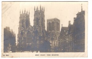 Real Photo, West Front York Minster, Yorkshire, England