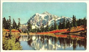 Mt. Baker & Mt. Shuksan United Airline Issued Travel Postcard
