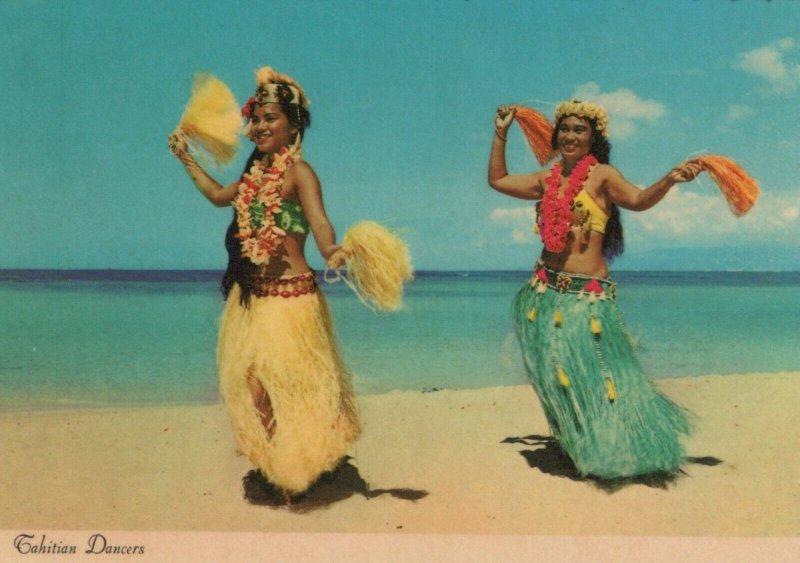 Tahiti Postcard - Tahitian Dancers, French Polynesia  RR8290