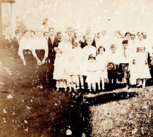 RPPC Wedding of Emeuel and Nellie Irene Hubler  June 25, 1916 Postcard UNP M15