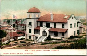 Vtg 1900s Bard Hospital Ventura California CA Postcard