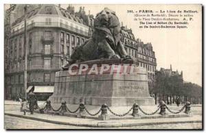 Paris (14) - Lion of Belfort - horse - Denfert-Rochereau square-Work of Barth...