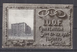 CANADA, IOOF Oddfellows Convention, Toronto, 1906 King Edward Hotel, used to GB.