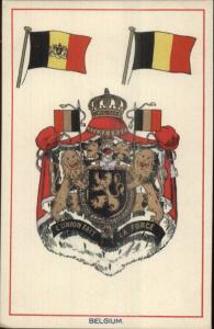 BELGIUM Heraldic Crest EFA E.F.A. Series Coat Arms c1910 Postcard EXC COND
