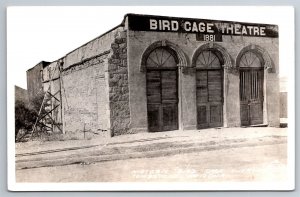 RPPC Historic Bird Cage Theatre 1881 Tombstone AZ C1930's Postcard R22