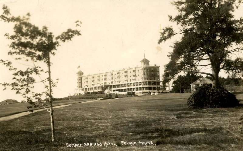 ME - Poland.  Summit Springs Hotel  RPPC