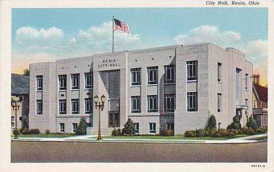 Ohio Xenia City Hall Curteich