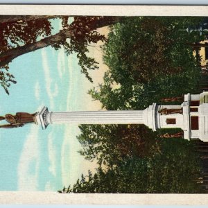 c1940s Atlantic, IA Cass County Soldiers' Monument Civil War Memorial CT PC A197