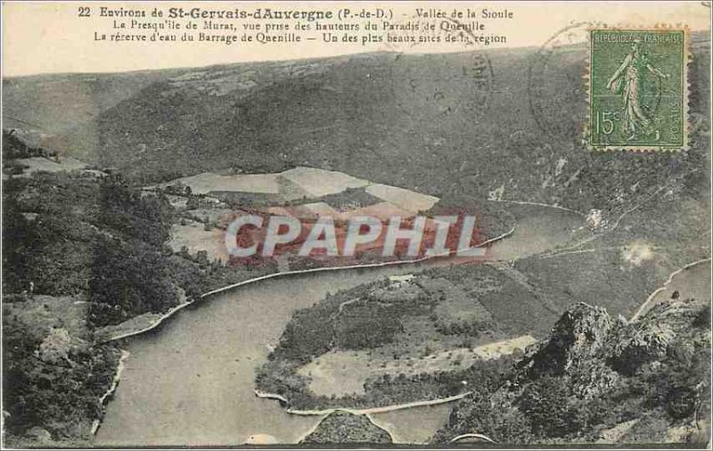 Postcard Old Surroundings of St Gervais d'Auvergne (P Dome) Vallee Sioul La P...