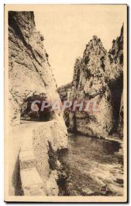 The Gorges of L & # 39Aude - The Hole Output Cure - Old Postcard