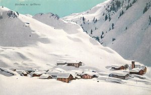Mountaineering Austria in winter Arlberg 1910