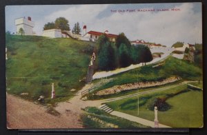 Mackinac Island, MI - The Old Fort - Sharp 1911 cancel