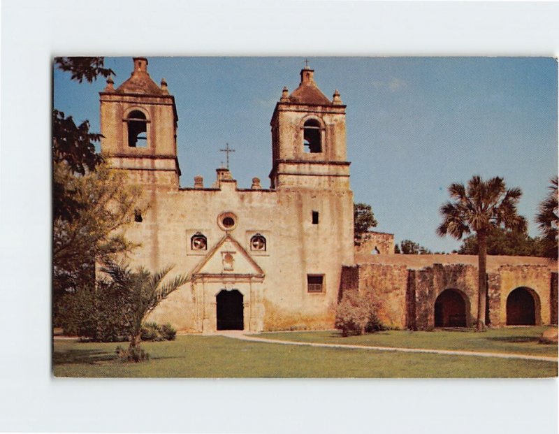 Postcard Mission Conception, San Antonio, Texas
