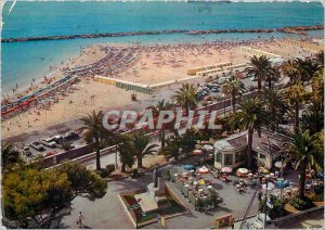 Postcard Modern Riviera dei Fiori San Remo Imperatrice the beach