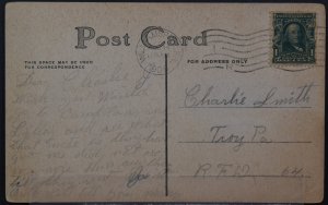 Inland Port, Windmill - 1908 Williamsport, PA Cancel