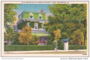 Virginia Winchester Birthplace Of Admiral Richard E Byrd