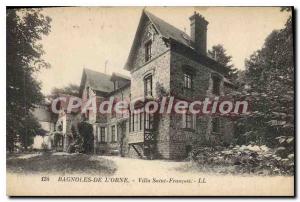 Old Postcard Bagnoles De L'Orne Villa Saint Francois