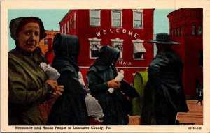 Pennsylvania Amish Country Mennonite & Amsih People Of Lancaster Count Curteich