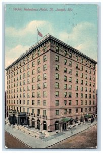 St. Joseph Missouri Postcard Robedoux Hotel Exterior View Building 1913 Vintage