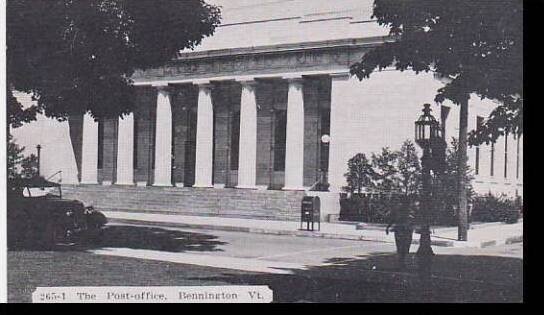 Vermont Bennington Post Office Dexter Press Archives