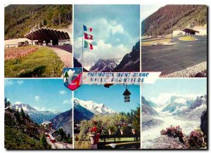 Modern Postcard Chamonix L'Entree du Tunnel the Mont Blanc and the Mer de Glace