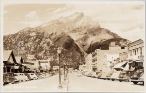 Byron Harmon Banff Alberta Banff Avenue #615 or #815 ?? Real Photo Postcard G76