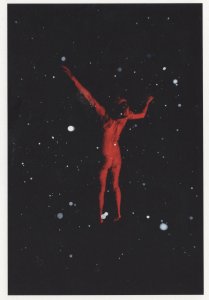 Paul Cupido Teardrop Human Floating Into Space Award Photo Postcard