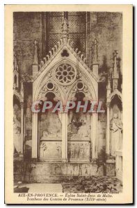 Old Postcard Aix en Provence Eglise Saint Jean de Malte