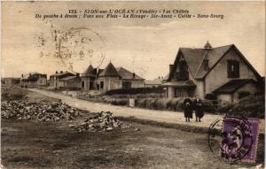 CPA SION-sur-L'OCÉAN - Les Chalets - De gauche a droite Face (297579)