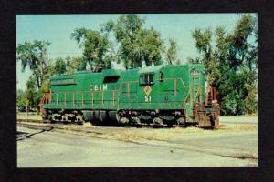 IL Chicago & ILLINOIS Midland RR Train SPRINGFIELD PC