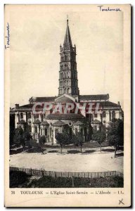 Postcard Old Toulouse Saint Sernin Church Apse