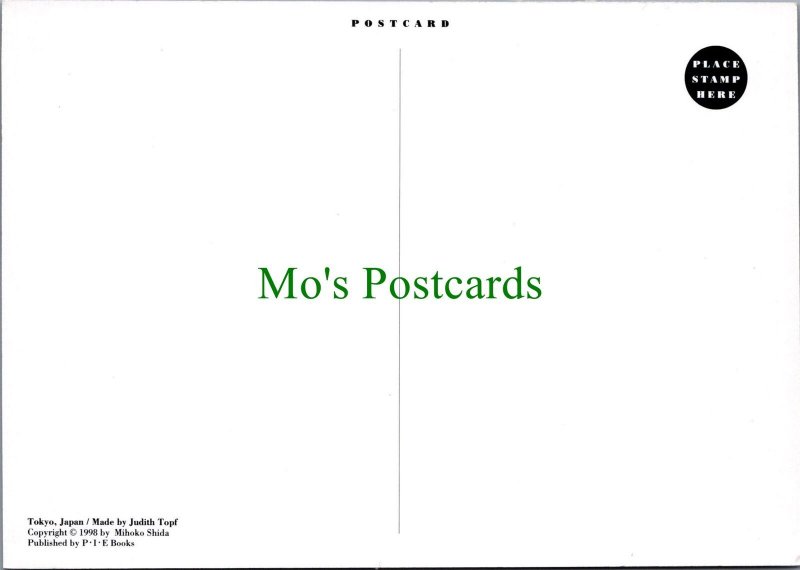 Toys Postcard-Teddy Bears, Snowman, Tokyo,Japan,Made By Judith Topf Ref.RR15167