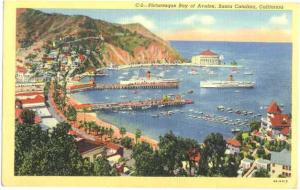 Bay of Avalon, Santa Catalina, California, CA, Linen