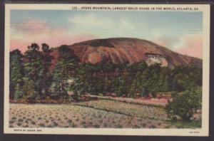 Stone Mountain Atlanta GA Postcard 4564