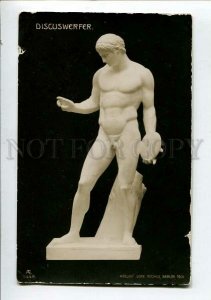 3149127 Discus-thrower NUDE SPORTSMAN vintage 1906 PC