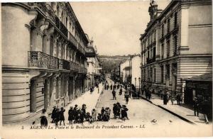 CPA AGEN - La Poste et le Boulevard du President Carnot (251193)