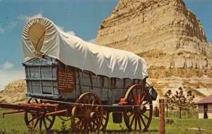 CONESTOGA COVERED WAGON Scottsbluff Gering, Nebraska Eagle Peak Vintage Postcard