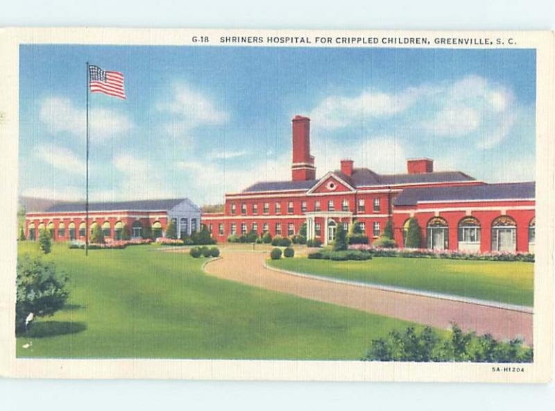 Unused Linen HOSPITAL SCENE Greenville South Carolina SC W2720