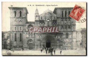Bordeaux Old Postcard Holy Cross Church