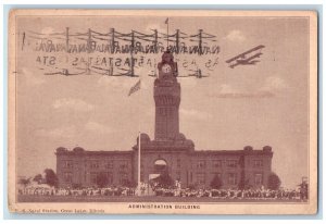 1918 Administration Building Naval Station Great Lake Illinois Exterior Postcard